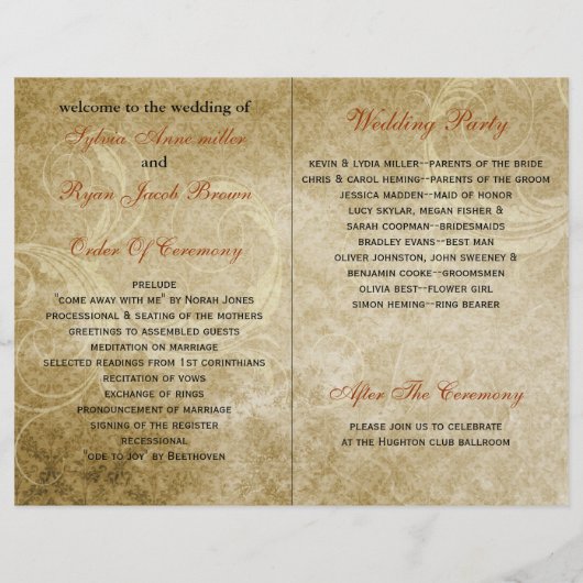 Rustige bladeren herfst - tweeledig weddenschapspr (Achterkant)