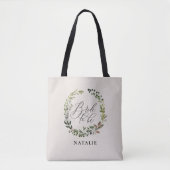 Rustige bladeren met schuurhaar tote bag (Voorkant)