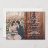 Rustige bladeren op houtoogfoto-Vrijgezellenfeest Kaart (Voorkant)