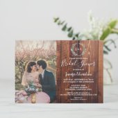 Rustige bladeren op houtoogfoto-Vrijgezellenfeest Kaart (Staand voorkant)