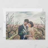 Rustige bladeren op houtoogfoto-Vrijgezellenfeest Kaart (Achterkant)