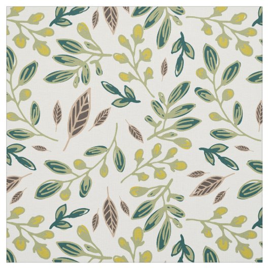 Rustige bladeren stof (Swatch)
