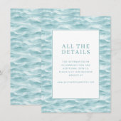 Rustige Blauwe Golf Informatiekaartje (Voorkant / Achterkant)