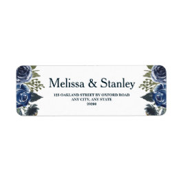 Rustige blauwe groene Eucalyptus Waterverf bruilof Etiket