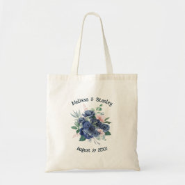 Rustige blauwe groene Eucalyptus Waterverf bruilof Tote Bag