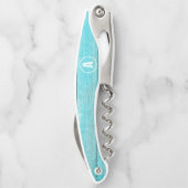 Rustige blauwe Kurkentrekker (Achterkant)