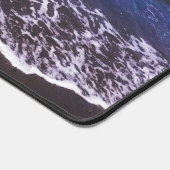 Rustige blauwe oceaan golven bureau mat (Hoek)