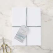Rustige Blauwe Oceaangolven Cadeaulabel (Met Touw)