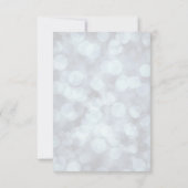 Rustige blauwe rendierkerst bespaart de datum kaart (Achterkant)