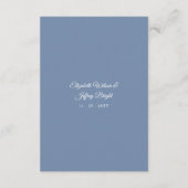 Rustige blauwe Starfish Marine Ocean Beach Wedding Informatiekaartje (Achterkant)