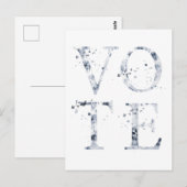 Rustige Blauwe Stemming Briefkaart (Voorkant / Achterkant)