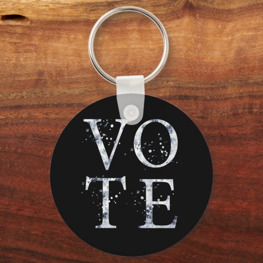 Rustige Blauwe Stemming Sleutelhanger (Voorkant)