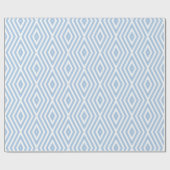 Rustige Blauwe Stemmingen Diamant Chevrons Cadeaupapier (Vlak)