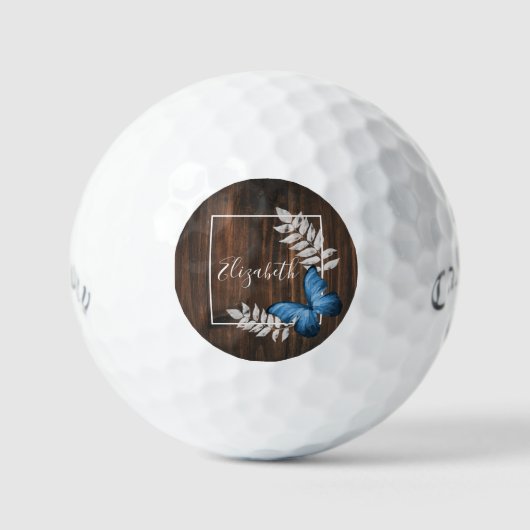 Rustige blauwe vlinder Golf Balls Golfballen (Voorkant)