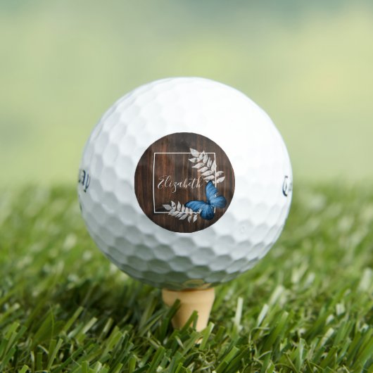 Rustige blauwe vlinder Golf Balls Golfballen (Insitu Shirt)