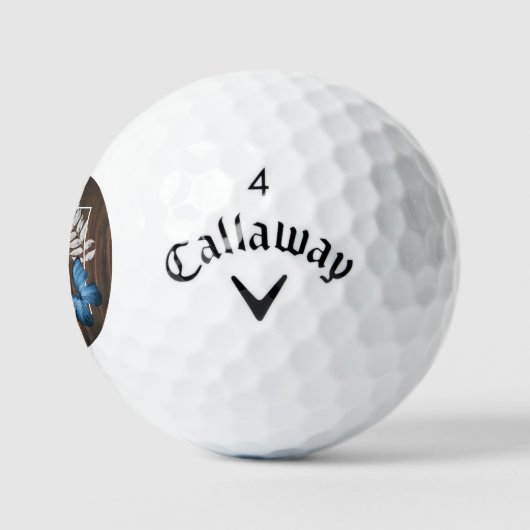 Rustige blauwe vlinder Golf Balls Golfballen (Logo)