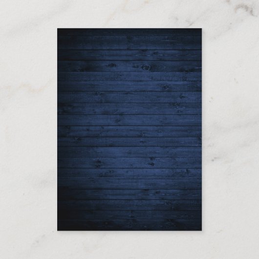 Rustige Blauwe Waterverf Floral QR RSVP Informatiekaartje (Achterkant)