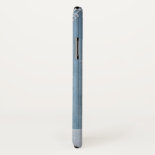 Rustige Blauwe Wood Reindeer Country Kerstmis Case-Mate iPhone Case (Achterkant / rechts)