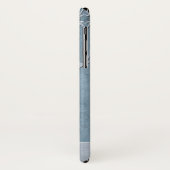 Rustige Blauwe Wood Reindeer Country Kerstmis Case-Mate iPhone Case (Achterkant/links)