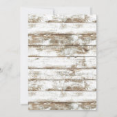 Rustige Blauwgroen anananasappelhout Vrijgezellenf Kaart (Achterkant)