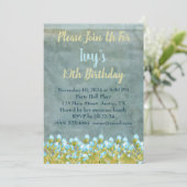 Rustige Blauwgroen blauwe Waterverf art Kaart (Staand voorkant)