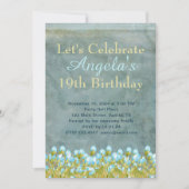 Rustige Blauwgroen blauwe Waterverf art Kaart (Voorkant)