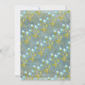 Rustige Blauwgroen blauwe Waterverf art Kaart (Achterkant)