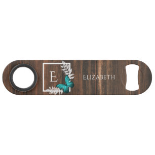 Rustige Blauwgroen Butterfly-toets - Aangepaste ba Speed Flessenopener