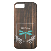 Rustige Blauwgroen Dragonfly, gepersonaliseerd Case-Mate iPhone Case (Achterkant)