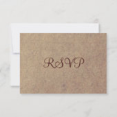 Rustige Blauwgroen Gerber Daisy Lace Wedding RSVP- RSVP Kaartje (Achterkant)
