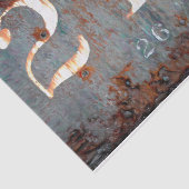 Rustige  Blauwgroen getallen van de treinstel Tissuepapier (Detail)