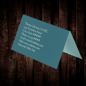 Rustige Blauwgroen lommerrijke psychotherapeut cou Visitekaartje