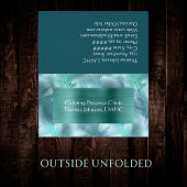 Rustige Blauwgroen lommerrijke psychotherapeut cou Visitekaartje