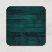 Rustige Blauwgroen RSVP QR-code Informatiekaartje (Achterkant)