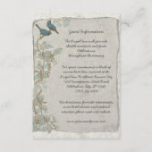 Rustige Blauwgroen vogelpest - Kaart voor informat (Voorkant)