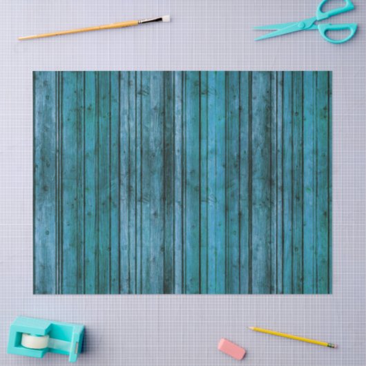Rustige Blauwgroen Weathered Background Decoupage Tissuepapier (Craft)