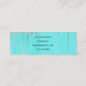 Rustige Blauwgroen Westerne bull Sull Sunflower op Mini Visitekaartje (Achterkant)