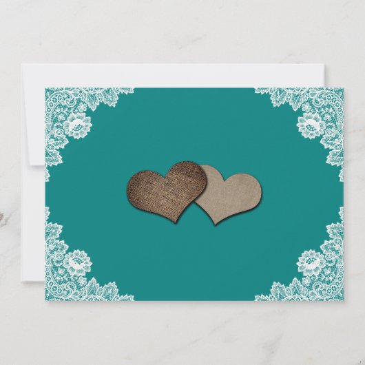 Rustige Blauwgroen zonnebloempjes bruiloft Save The Date (Achterkant)