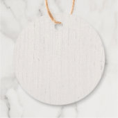 Rustige bleekroze witte florale baby shower bedankjes labels (Achterkant)