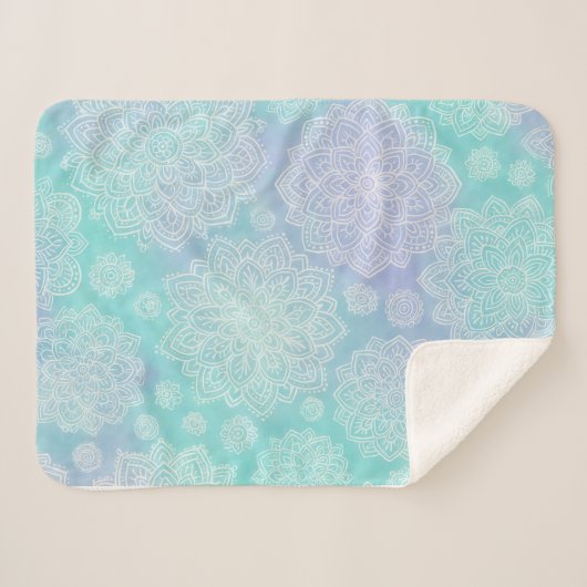 rustige bloei sherpa deken (Voorkant (horizontaal))