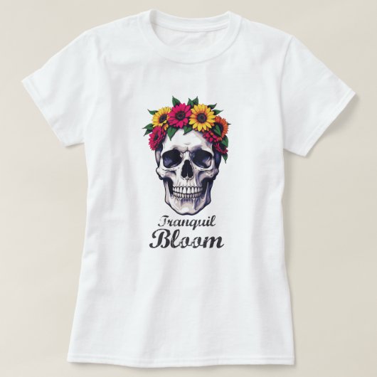 rustige bloei t-shirt (Design voorkant)