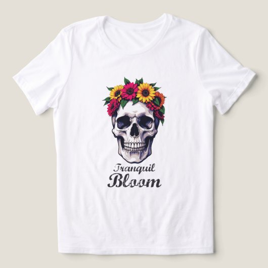 rustige bloei Tri-Blend shirt (Design voorkant)