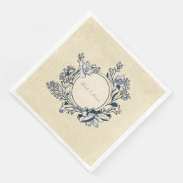 Rustige  Bloem Blossom Wedding Servet