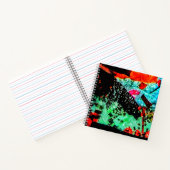 Rustige bloem Spiraal Notebook,Gladde bloei abstra Notitieboek (Binnen)