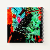Rustige bloem Spiraal Notebook,Gladde bloei abstra Notitieboek (Achterkant)