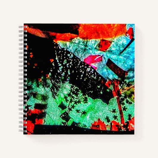 Rustige bloem Spiraal Notebook,Gladde bloei abstra Notitieboek (Voorkant)