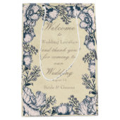 Rustige Bloembloemen bruiloft Medium Cadeauzakje (Voorkant)