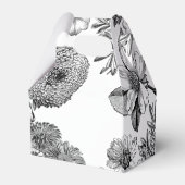 Rustige bloemen bruiloft bedankdoosjes (Achterkant)