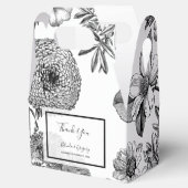 Rustige bloemen bruiloft bedankdoosjes (Geopend)