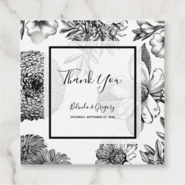 Rustige  bloemen bruiloft Gift Bedankjes Labels